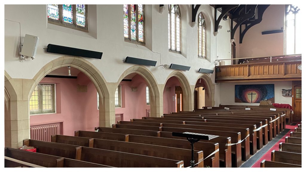 church heating with infrared heating panels
